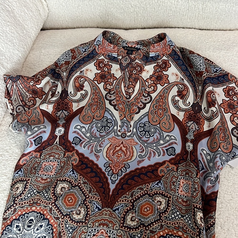 Broooks Brothers Silk Paisley Blouse - Picture 7 of 7